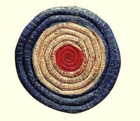 Straw target, straw target archery 80x12 cm colored black.bulls